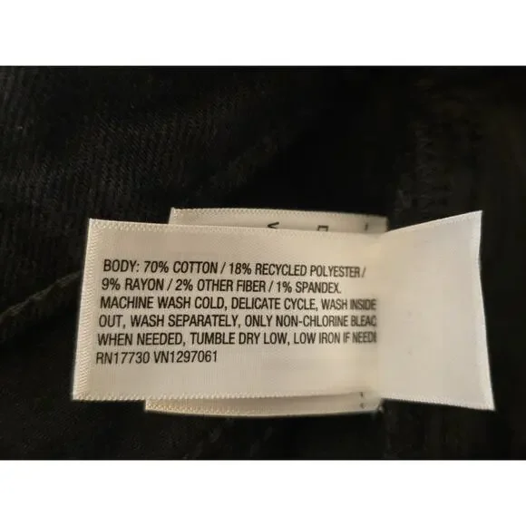 Universal Thread Women’s Highest-Rise Straight Leg Jeans Black Size 17 Regular - Picture 6 of 7